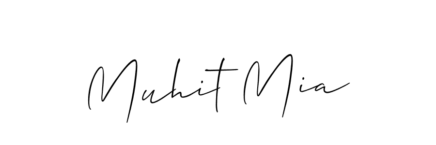 Design your own signature with our free online signature maker. With this signature software, you can create a handwritten (Allison_Script) signature for name Muhit Mia. Muhit Mia signature style 2 images and pictures png