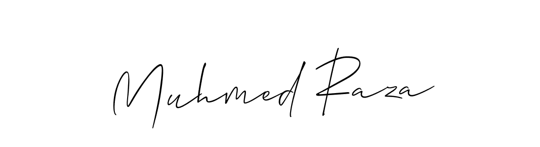 Allison_Script is a professional signature style that is perfect for those who want to add a touch of class to their signature. It is also a great choice for those who want to make their signature more unique. Get Muhmed Raza name to fancy signature for free. Muhmed Raza signature style 2 images and pictures png