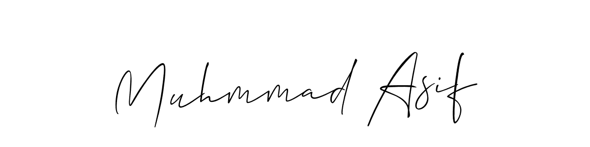 You should practise on your own different ways (Allison_Script) to write your name (Muhmmad Asif) in signature. don't let someone else do it for you. Muhmmad Asif signature style 2 images and pictures png