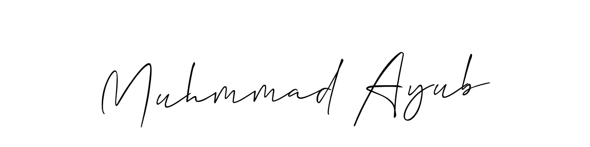 It looks lik you need a new signature style for name Muhmmad Ayub. Design unique handwritten (Allison_Script) signature with our free signature maker in just a few clicks. Muhmmad Ayub signature style 2 images and pictures png