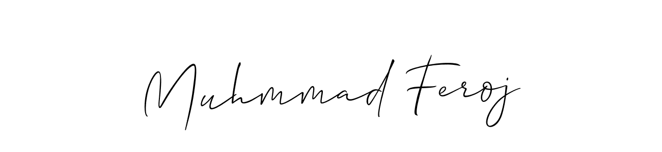 Similarly Allison_Script is the best handwritten signature design. Signature creator online .You can use it as an online autograph creator for name Muhmmad Feroj. Muhmmad Feroj signature style 2 images and pictures png