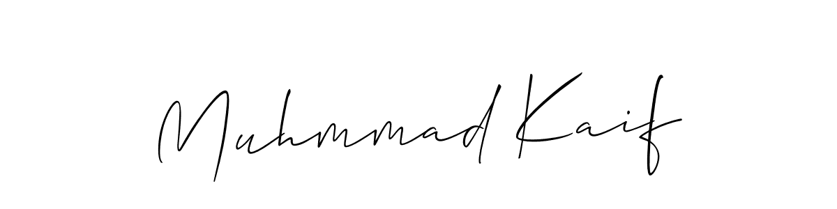 Also You can easily find your signature by using the search form. We will create Muhmmad Kaif name handwritten signature images for you free of cost using Allison_Script sign style. Muhmmad Kaif signature style 2 images and pictures png