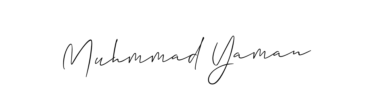 Make a beautiful signature design for name Muhmmad Yaman. With this signature (Allison_Script) style, you can create a handwritten signature for free. Muhmmad Yaman signature style 2 images and pictures png