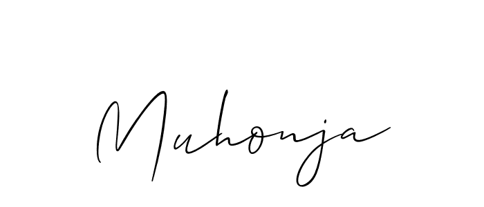 Similarly Allison_Script is the best handwritten signature design. Signature creator online .You can use it as an online autograph creator for name Muhonja. Muhonja signature style 2 images and pictures png