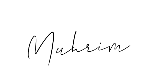 How to make Muhrim name signature. Use Allison_Script style for creating short signs online. This is the latest handwritten sign. Muhrim signature style 2 images and pictures png