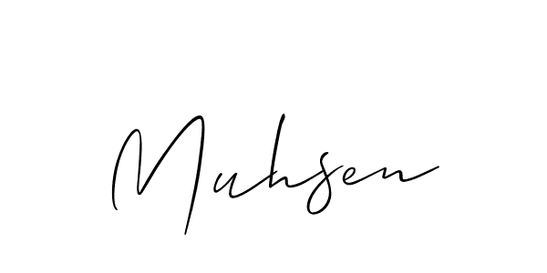 Best and Professional Signature Style for Muhsen. Allison_Script Best Signature Style Collection. Muhsen signature style 2 images and pictures png