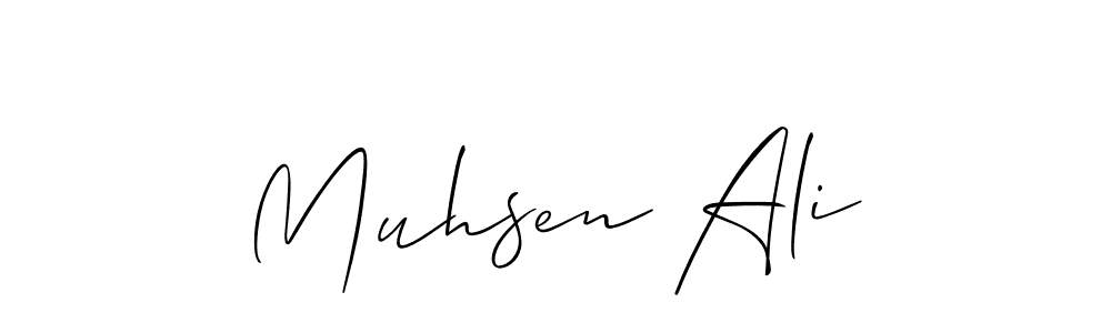 Make a beautiful signature design for name Muhsen Ali. Use this online signature maker to create a handwritten signature for free. Muhsen Ali signature style 2 images and pictures png