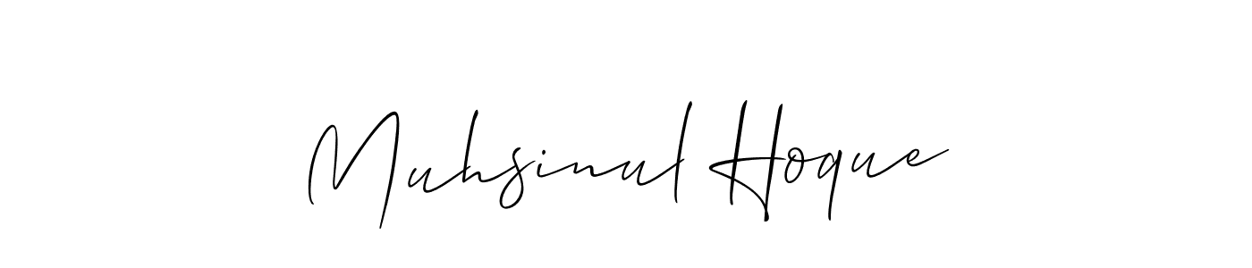 Make a short Muhsinul Hoque signature style. Manage your documents anywhere anytime using Allison_Script. Create and add eSignatures, submit forms, share and send files easily. Muhsinul Hoque signature style 2 images and pictures png