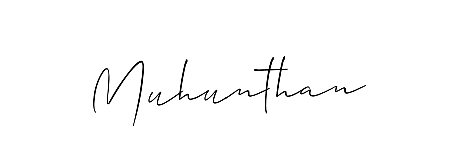 if you are searching for the best signature style for your name Muhunthan. so please give up your signature search. here we have designed multiple signature styles  using Allison_Script. Muhunthan signature style 2 images and pictures png