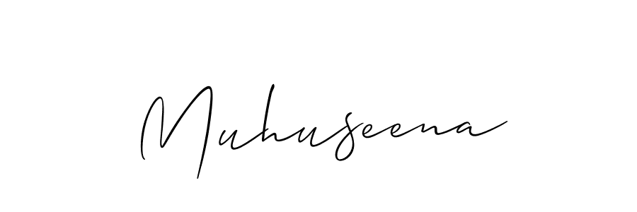 Once you've used our free online signature maker to create your best signature Allison_Script style, it's time to enjoy all of the benefits that Muhuseena name signing documents. Muhuseena signature style 2 images and pictures png