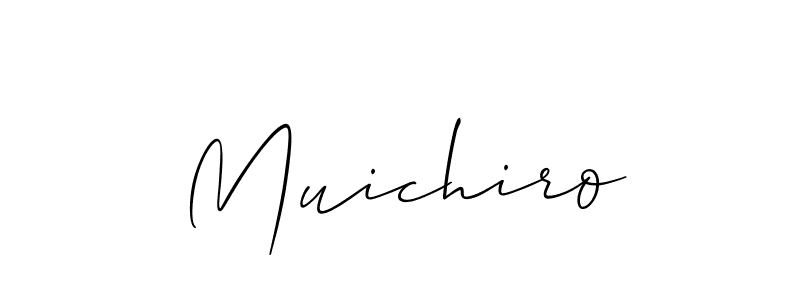 The best way (Allison_Script) to make a short signature is to pick only two or three words in your name. The name Muichiro include a total of six letters. For converting this name. Muichiro signature style 2 images and pictures png