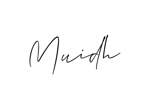 It looks lik you need a new signature style for name Muidh. Design unique handwritten (Allison_Script) signature with our free signature maker in just a few clicks. Muidh signature style 2 images and pictures png
