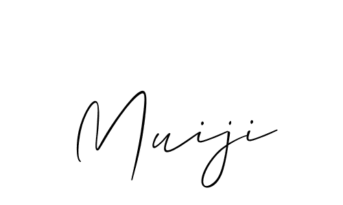 Also we have Muiji name is the best signature style. Create professional handwritten signature collection using Allison_Script autograph style. Muiji signature style 2 images and pictures png
