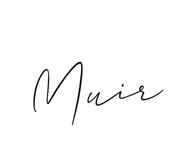 How to Draw Muir signature style? Allison_Script is a latest design signature styles for name Muir. Muir signature style 2 images and pictures png