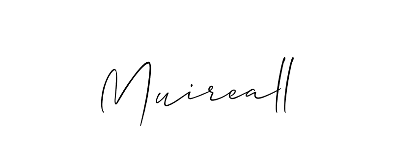 Make a beautiful signature design for name Muireall. With this signature (Allison_Script) style, you can create a handwritten signature for free. Muireall signature style 2 images and pictures png