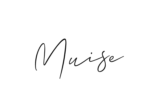 Design your own signature with our free online signature maker. With this signature software, you can create a handwritten (Allison_Script) signature for name Muise. Muise signature style 2 images and pictures png