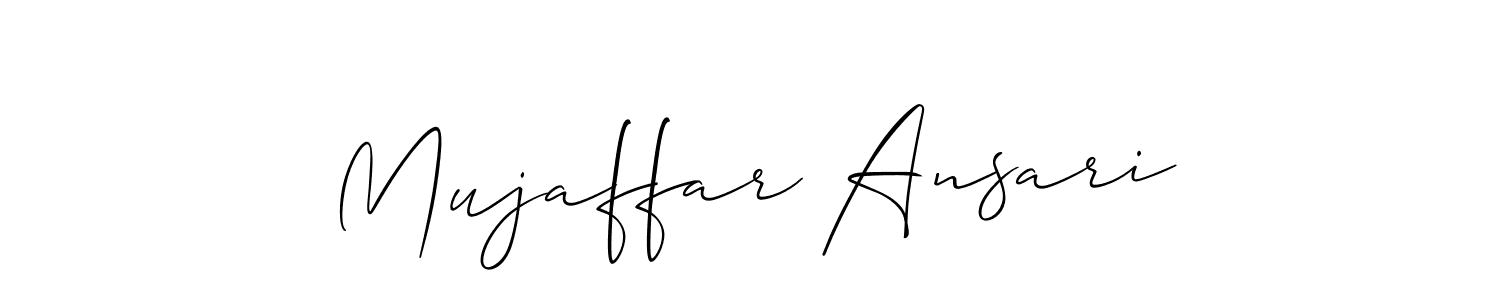 How to Draw Mujaffar Ansari signature style? Allison_Script is a latest design signature styles for name Mujaffar Ansari. Mujaffar Ansari signature style 2 images and pictures png