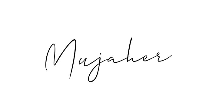 How to Draw Mujaher signature style? Allison_Script is a latest design signature styles for name Mujaher. Mujaher signature style 2 images and pictures png