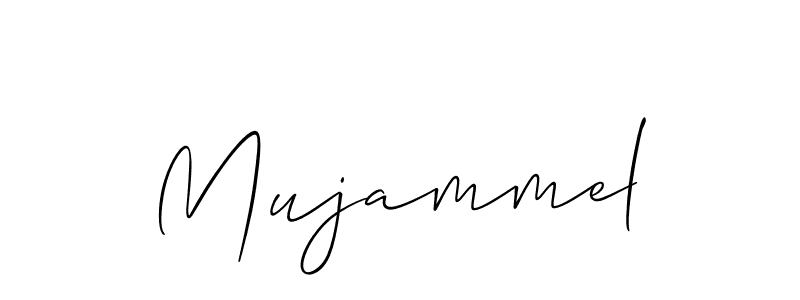 It looks lik you need a new signature style for name Mujammel. Design unique handwritten (Allison_Script) signature with our free signature maker in just a few clicks. Mujammel signature style 2 images and pictures png