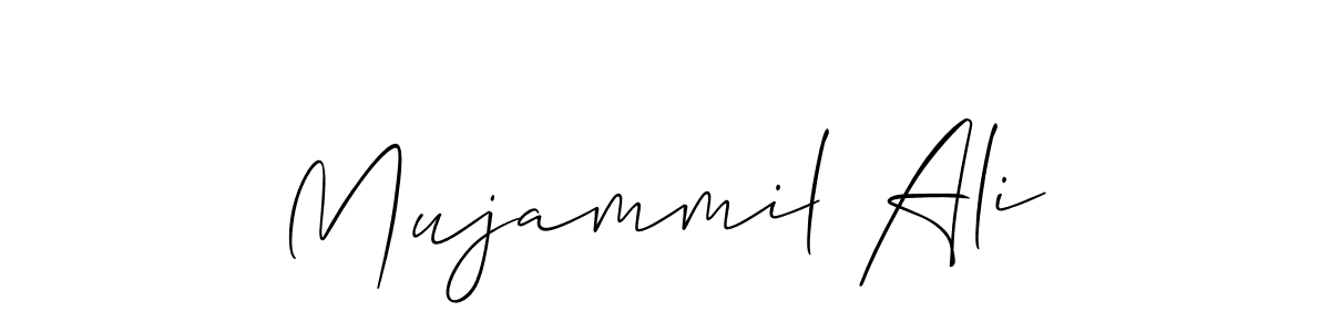 It looks lik you need a new signature style for name Mujammil Ali. Design unique handwritten (Allison_Script) signature with our free signature maker in just a few clicks. Mujammil Ali signature style 2 images and pictures png
