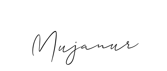 Mujanur stylish signature style. Best Handwritten Sign (Allison_Script) for my name. Handwritten Signature Collection Ideas for my name Mujanur. Mujanur signature style 2 images and pictures png