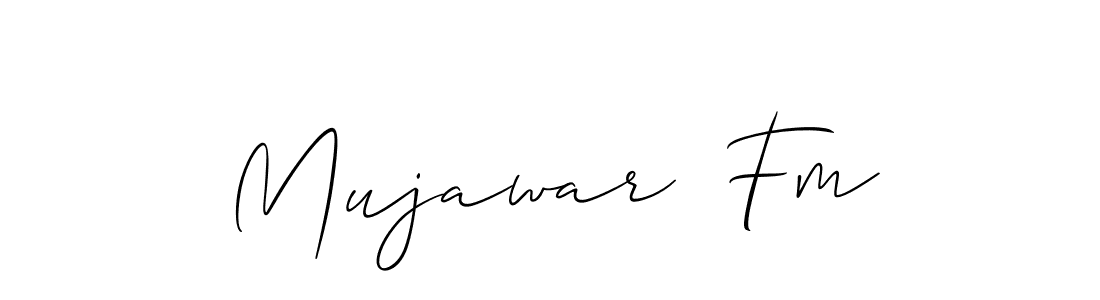 Mujawar  Fm stylish signature style. Best Handwritten Sign (Allison_Script) for my name. Handwritten Signature Collection Ideas for my name Mujawar  Fm. Mujawar  Fm signature style 2 images and pictures png