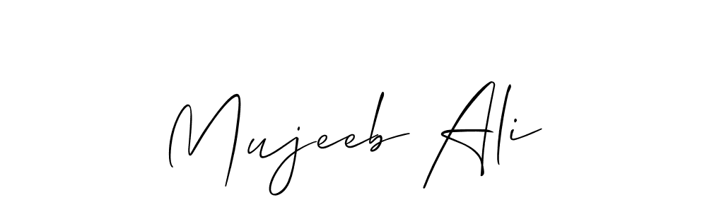 This is the best signature style for the Mujeeb Ali name. Also you like these signature font (Allison_Script). Mix name signature. Mujeeb Ali signature style 2 images and pictures png