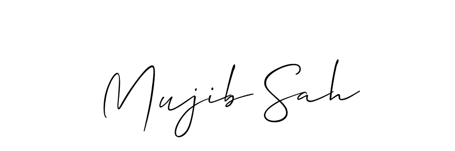 Also You can easily find your signature by using the search form. We will create Mujib Sah name handwritten signature images for you free of cost using Allison_Script sign style. Mujib Sah signature style 2 images and pictures png