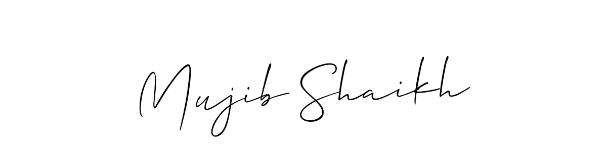 Best and Professional Signature Style for Mujib Shaikh. Allison_Script Best Signature Style Collection. Mujib Shaikh signature style 2 images and pictures png