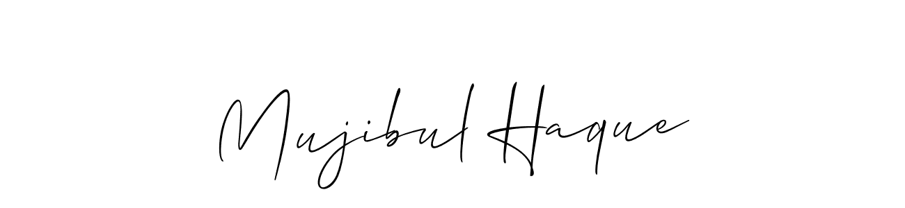 Use a signature maker to create a handwritten signature online. With this signature software, you can design (Allison_Script) your own signature for name Mujibul Haque. Mujibul Haque signature style 2 images and pictures png