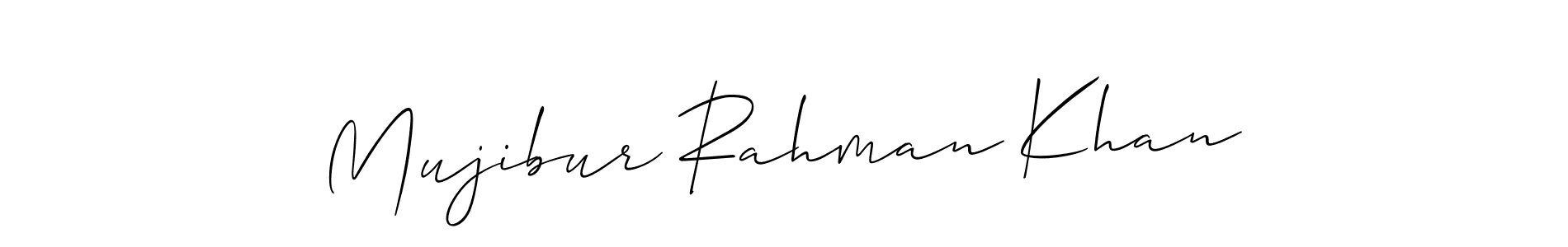 The best way (Allison_Script) to make a short signature is to pick only two or three words in your name. The name Mujibur Rahman Khan include a total of six letters. For converting this name. Mujibur Rahman Khan signature style 2 images and pictures png