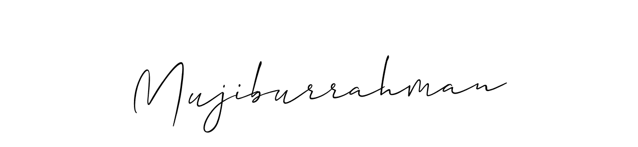 Once you've used our free online signature maker to create your best signature Allison_Script style, it's time to enjoy all of the benefits that Mujiburrahman name signing documents. Mujiburrahman signature style 2 images and pictures png