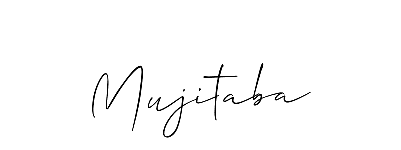 The best way (Allison_Script) to make a short signature is to pick only two or three words in your name. The name Mujitaba include a total of six letters. For converting this name. Mujitaba signature style 2 images and pictures png