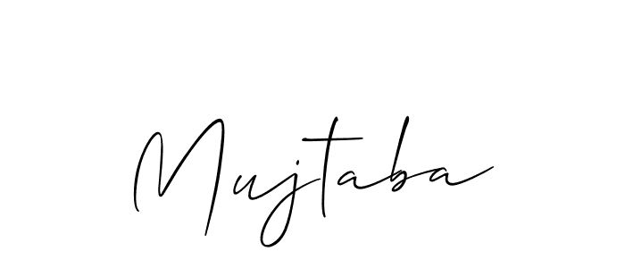 Mujtaba stylish signature style. Best Handwritten Sign (Allison_Script) for my name. Handwritten Signature Collection Ideas for my name Mujtaba. Mujtaba signature style 2 images and pictures png