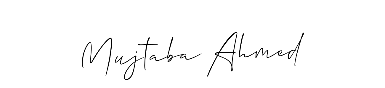 Make a beautiful signature design for name Mujtaba Ahmed. Use this online signature maker to create a handwritten signature for free. Mujtaba Ahmed signature style 2 images and pictures png