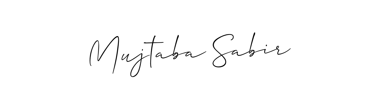 How to Draw Mujtaba Sabir signature style? Allison_Script is a latest design signature styles for name Mujtaba Sabir. Mujtaba Sabir signature style 2 images and pictures png