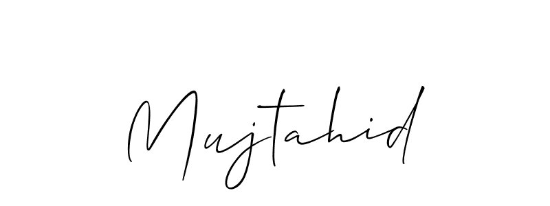 The best way (Allison_Script) to make a short signature is to pick only two or three words in your name. The name Mujtahid include a total of six letters. For converting this name. Mujtahid signature style 2 images and pictures png