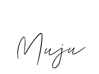 Also we have Muju name is the best signature style. Create professional handwritten signature collection using Allison_Script autograph style. Muju signature style 2 images and pictures png