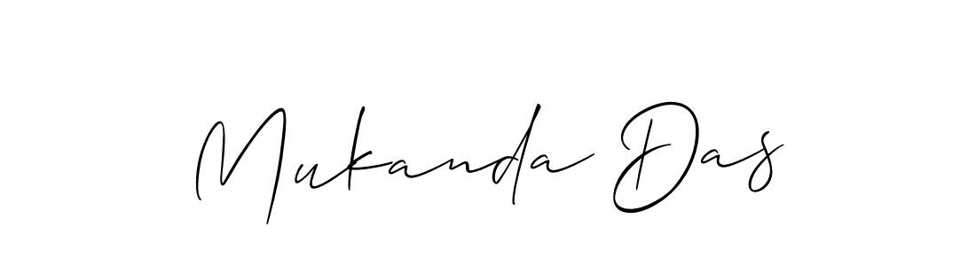 Make a beautiful signature design for name Mukanda Das. With this signature (Allison_Script) style, you can create a handwritten signature for free. Mukanda Das signature style 2 images and pictures png