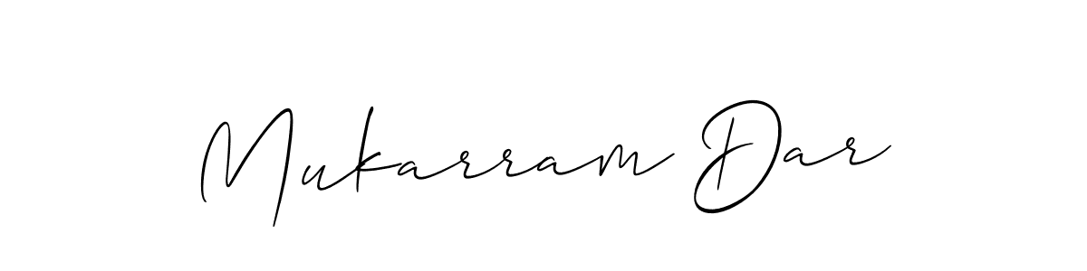 Best and Professional Signature Style for Mukarram Dar. Allison_Script Best Signature Style Collection. Mukarram Dar signature style 2 images and pictures png