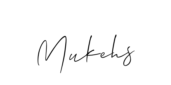 Make a short Mukehs signature style. Manage your documents anywhere anytime using Allison_Script. Create and add eSignatures, submit forms, share and send files easily. Mukehs signature style 2 images and pictures png