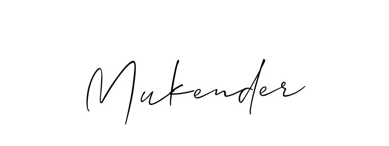 How to Draw Mukender signature style? Allison_Script is a latest design signature styles for name Mukender. Mukender signature style 2 images and pictures png
