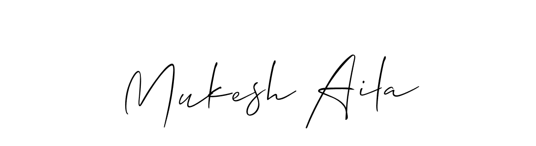 Here are the top 10 professional signature styles for the name Mukesh Aila. These are the best autograph styles you can use for your name. Mukesh Aila signature style 2 images and pictures png