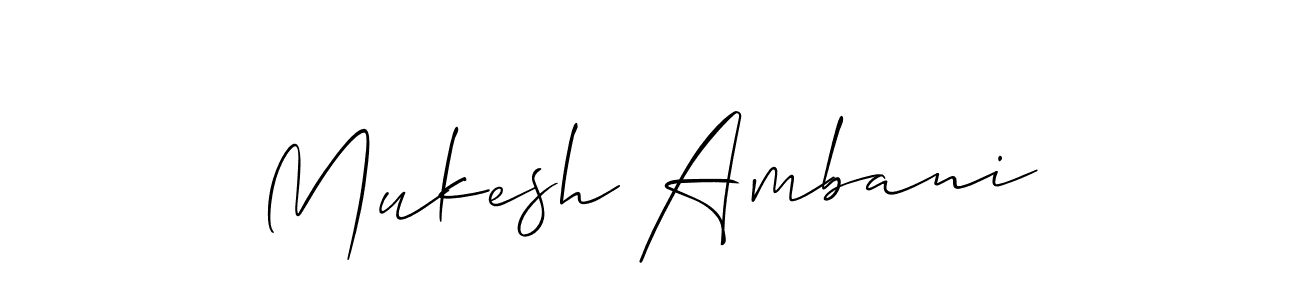 It looks lik you need a new signature style for name Mukesh Ambani. Design unique handwritten (Allison_Script) signature with our free signature maker in just a few clicks. Mukesh Ambani signature style 2 images and pictures png