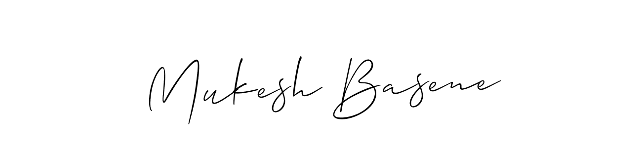 Best and Professional Signature Style for Mukesh Basene. Allison_Script Best Signature Style Collection. Mukesh Basene signature style 2 images and pictures png