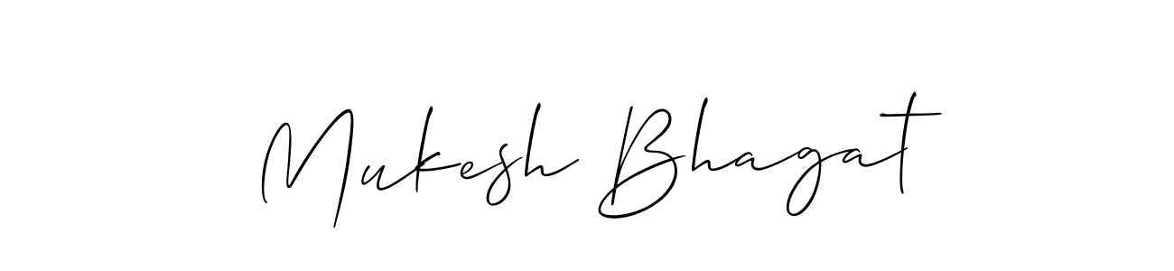 Mukesh Bhagat stylish signature style. Best Handwritten Sign (Allison_Script) for my name. Handwritten Signature Collection Ideas for my name Mukesh Bhagat. Mukesh Bhagat signature style 2 images and pictures png