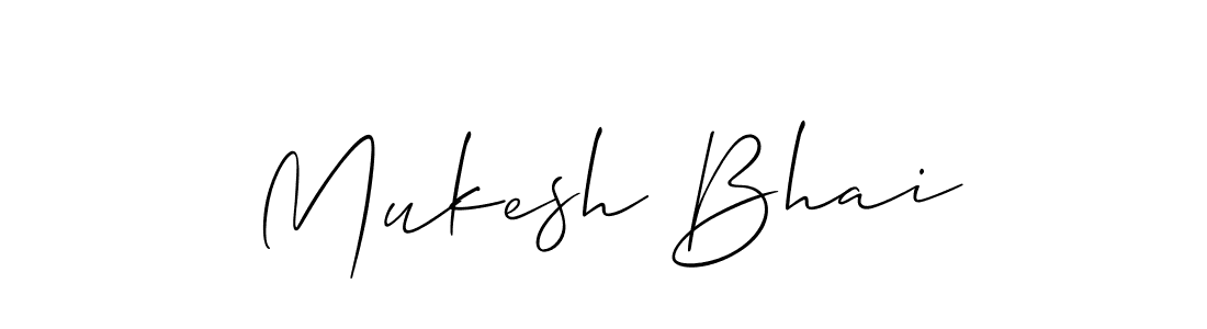 Also You can easily find your signature by using the search form. We will create Mukesh Bhai name handwritten signature images for you free of cost using Allison_Script sign style. Mukesh Bhai signature style 2 images and pictures png