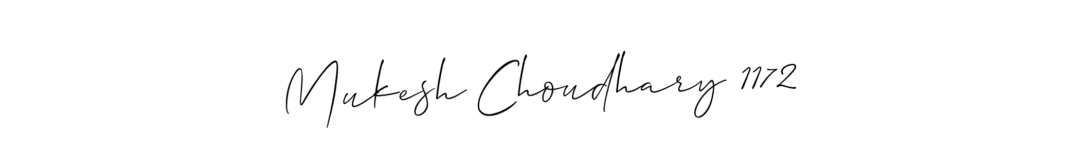 It looks lik you need a new signature style for name Mukesh Choudhary 1172. Design unique handwritten (Allison_Script) signature with our free signature maker in just a few clicks. Mukesh Choudhary 1172 signature style 2 images and pictures png