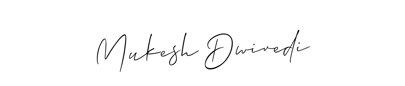 Make a beautiful signature design for name Mukesh Dwivedi. With this signature (Allison_Script) style, you can create a handwritten signature for free. Mukesh Dwivedi signature style 2 images and pictures png