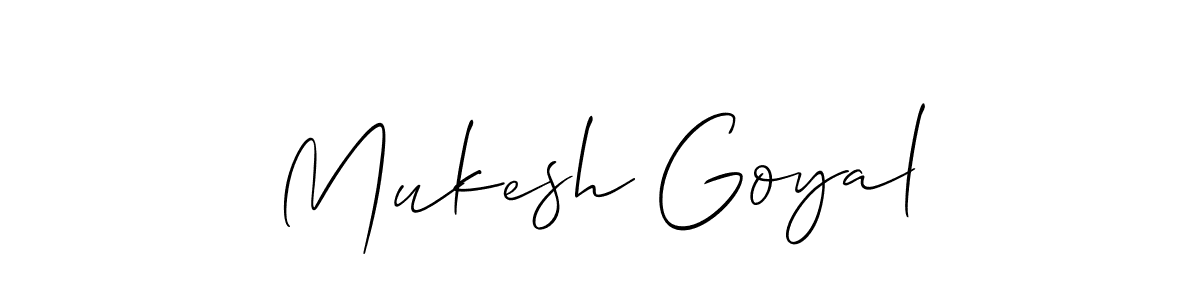 Similarly Allison_Script is the best handwritten signature design. Signature creator online .You can use it as an online autograph creator for name Mukesh Goyal. Mukesh Goyal signature style 2 images and pictures png